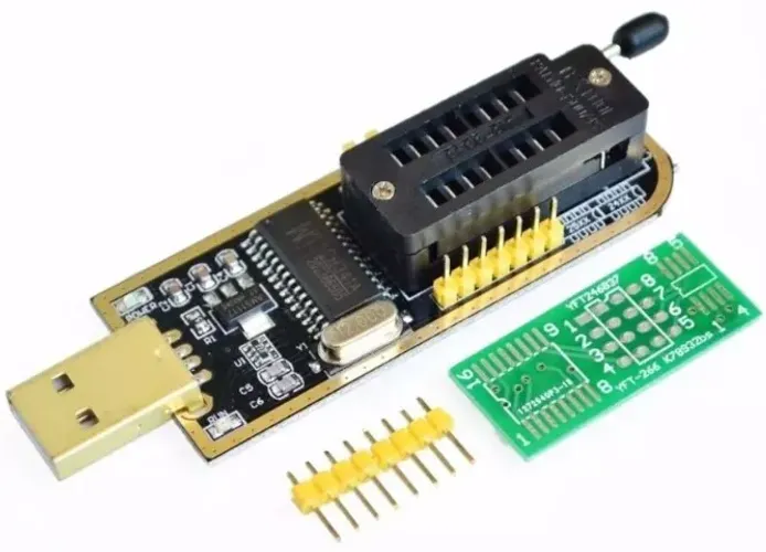 Gravador Usb Flash Eprom Spi Bios Series 24xx 25xx Arduino Automação COD-AM250