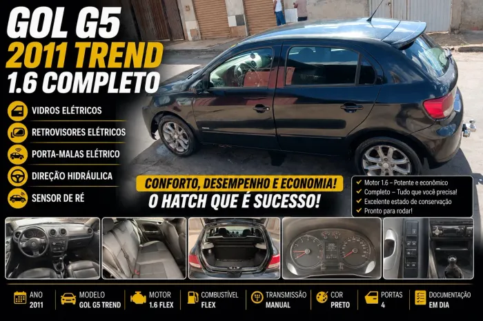Volkswagen Gol Geração V 1.6 8V MI Total Flex Mec. 4P 2011