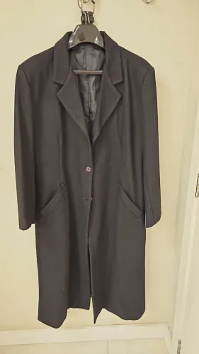 Casaco Unisex longo preto de la