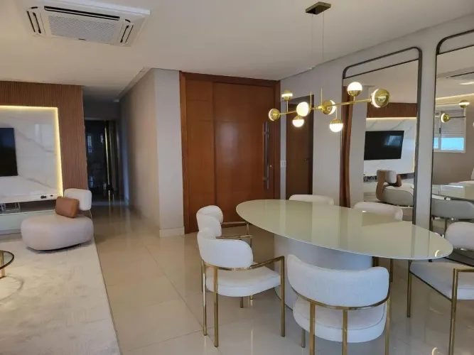Apartamento mobiliado para aluguel em frente ao Parque Flamboyant, Setor Jardim Goiás.