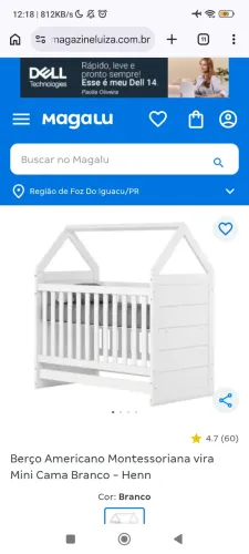 Berço cama americano