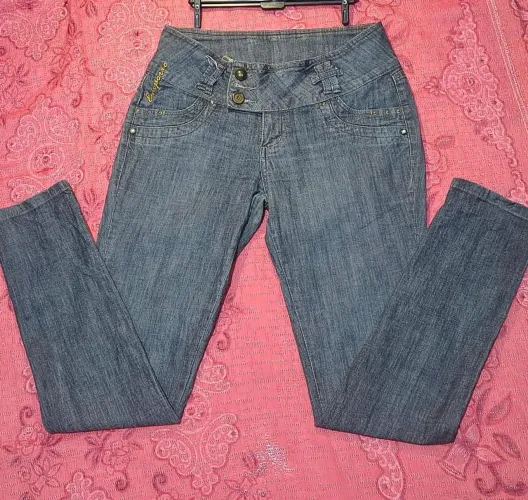 Calça jeans Empório, estilo Y2K, cintura baixa/média 