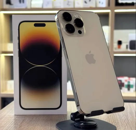iPhone 14 Pro Max dourado 128 Gb 6 meses garantia 