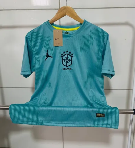 Camisa Brasil exclusiva azul piscina