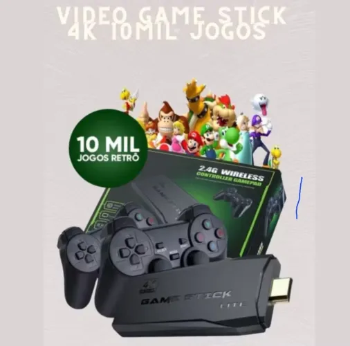 Game stick 4k lite 9 consoles mais de 10000 jogos