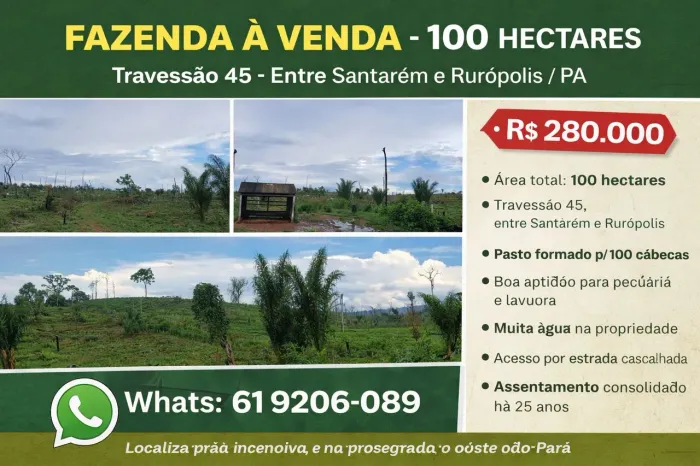 Fazenda com 100 hectares