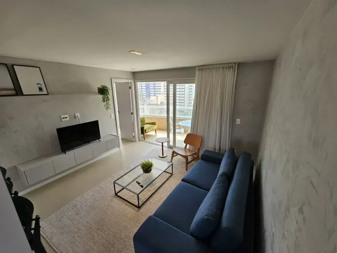 Apartamento Mobiliado com Vista Mar , Nascente, 55 m² , 1 quarto em Jardim Armação - Sal