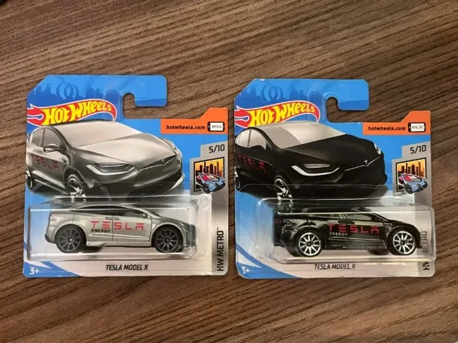 Kit 2 Tesla Model X - Hot Wheels Antigo Lacrado no Blister
