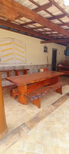Mesa rústica madeira maciça 