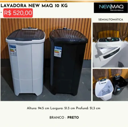Lavadora new maq 10k (leia a descrição)