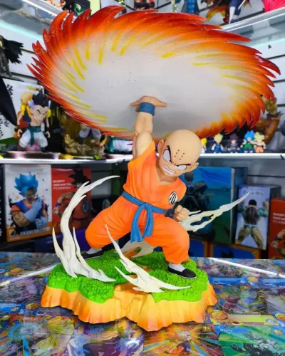 Boneco Kuririn Kienzan  Diorama Dragon Ball Z Gt Super Miniatura Action Figure 18cm