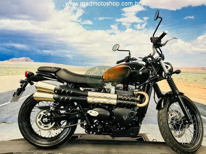 TRIUMPH SCRAMBLER 900 Laranja-2024 -1825Km
