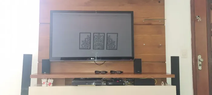  TV 49" 3D e HOME THEATER BLURAY 3D / LG (acompanha 2 óculos)