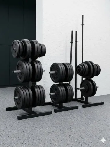 Suporte Organizador de Anilhas e Barras / Anilha / Barra / Treino / Musculação / Crossfit
