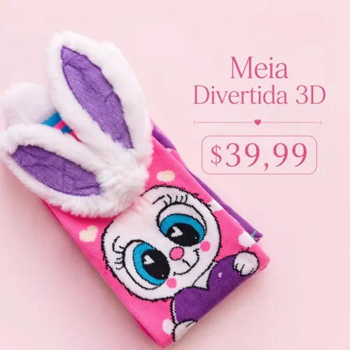 Meias divertidas 3D | Meias malucas
