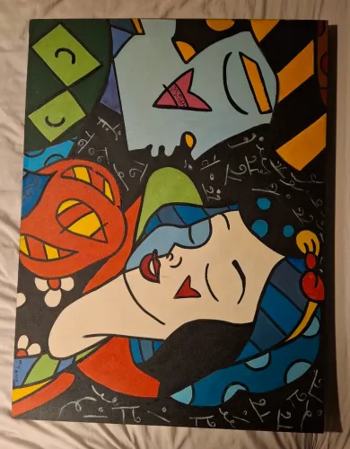 Quadro branca de neve / tela, pintura, decoração