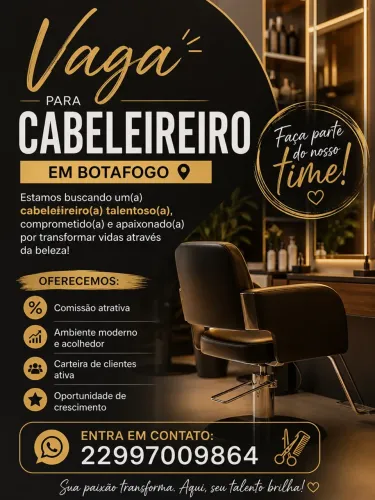 Vaga para cabeleireiro