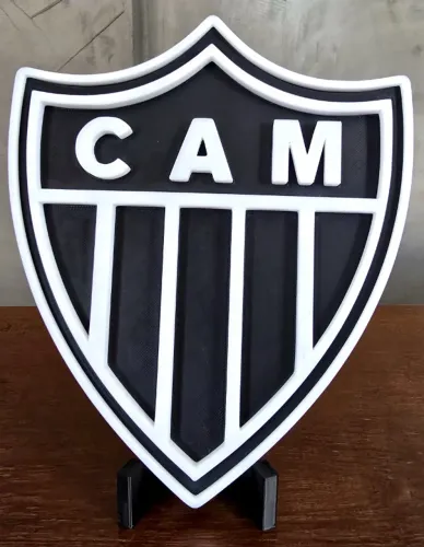 Escudo do Galo - Atlético Mineiro - 18 cm - com suporte