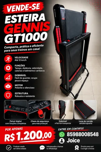 Esteira Genis Gt1000