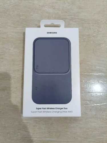 Base De Carregamento Por Indução Samsung Super Fast Wireless Charger Duo