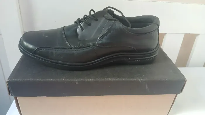 Sapato couro preto masculino