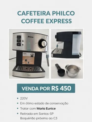 Cafeteira Philco Cofre Express