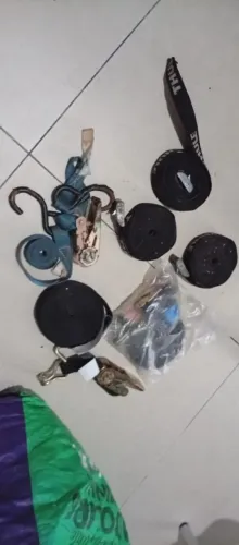 6 cintas catracas para amarração de carga