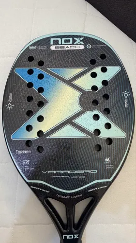 Raquete de Beach Tennis NOX Varadero Luxury 22mm - Carbono 3k