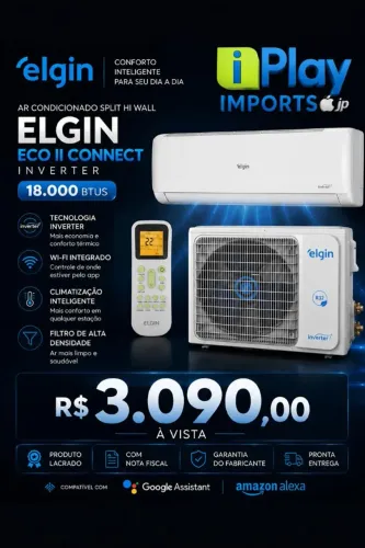 AR CONDICIONADO ELGIN ECO II CONNECT 18000 btus