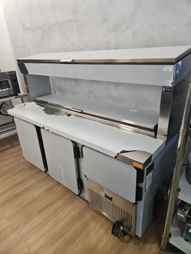 balcão refrigerado condimentador duplo 1,90m