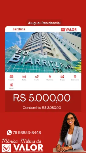 Apartamento para locação no BIARRITZ PLAZA, JARDINS, Aracaju, SE