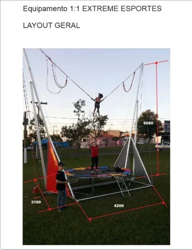 Trampolim para eventos
