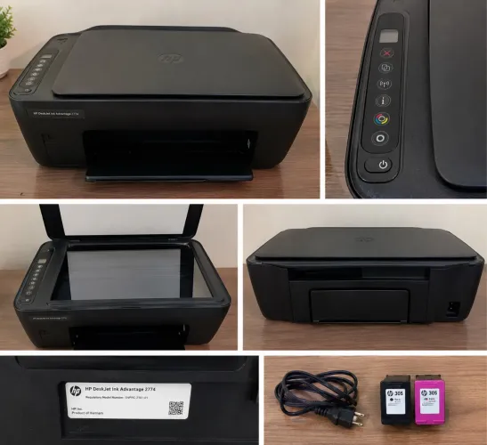 Impressora HP DeskJet Ink Advantage 2774 ? Seminova preta