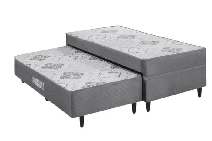 Colchobox Solteiro Prestige Molas com Cama Auxiliar 88x188x60