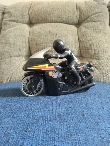 Brinquedo Antigo Moto Laser Glasslite