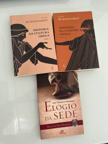 História da cultura grega Vol 1 e 2 livro elogio da sede