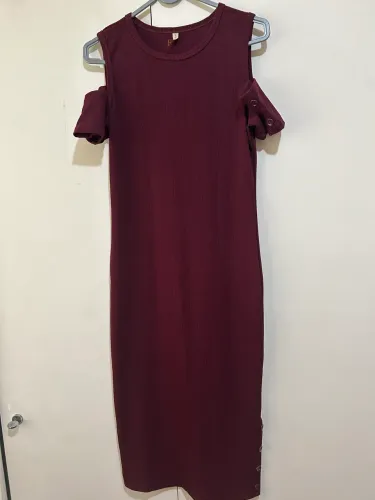 Vestido vinho - tamanho único