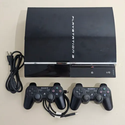 PlayStation 3 Fat 250GB (HD atualizado) CECHE01 + 2 Controles Sony Originais