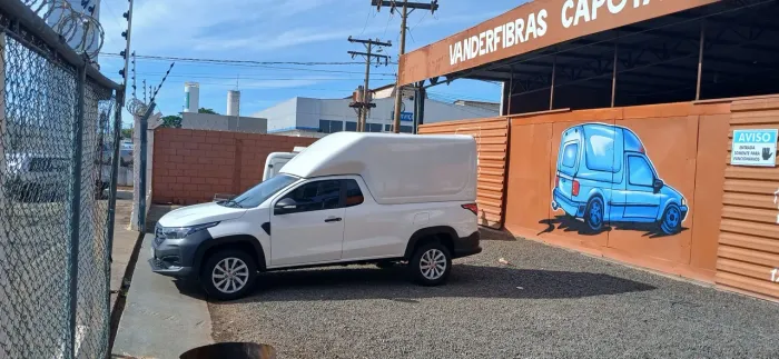 Capota Baú Modelo Meia Tampa Fiat Strada CS até ano 2027