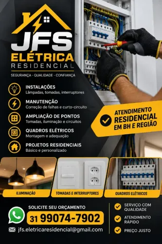 Eletrcista residencial e industrial