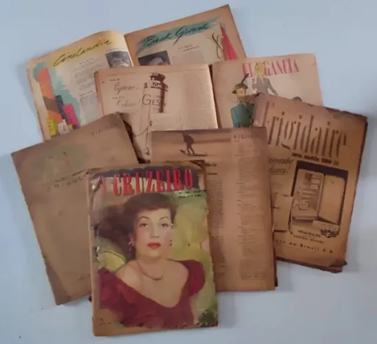 6 revistas O Cruzeiro de 1947, 1948, 1949 e 1950. Sem capa.