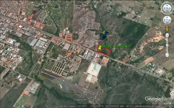 Area c/ 40.000m2, frente p/ BR-364, Região do Distrito Industrial, Cuiabá-MT