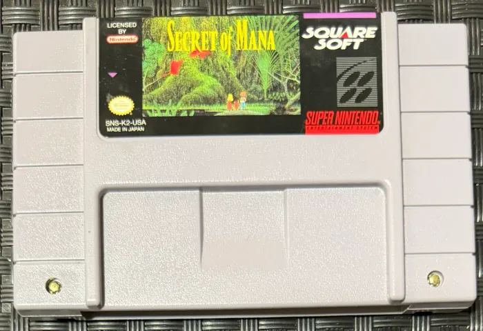 Secret of Mana Original SNES Americano Salvando Bateria Nintendo SquareSoft