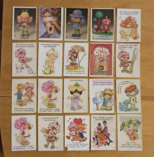 Figurinhas Moranguinho - década de 80