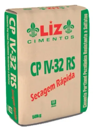 Cimento liz secagem lenta cpIV