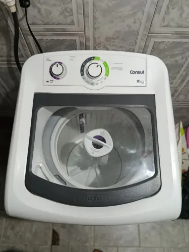 Máquina com problema de vazamento no eixo