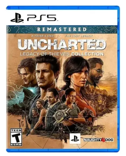 Uncharted collection remasterizado ps5 mídia física
