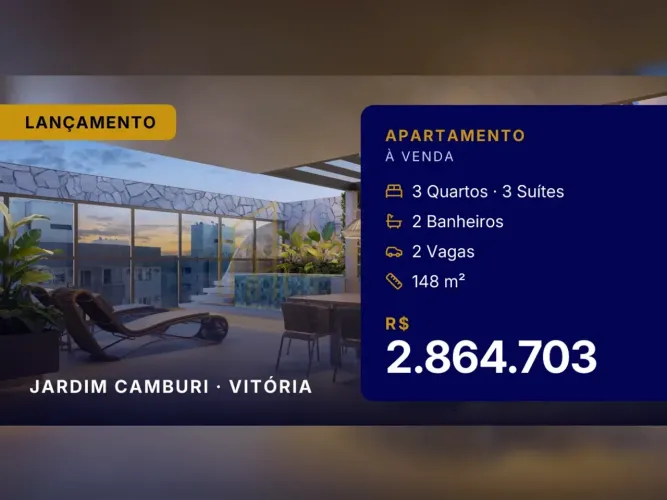 Cobertura Lineares Quartzo by Mivita: Estilo e Conforto em Jardim Camburi