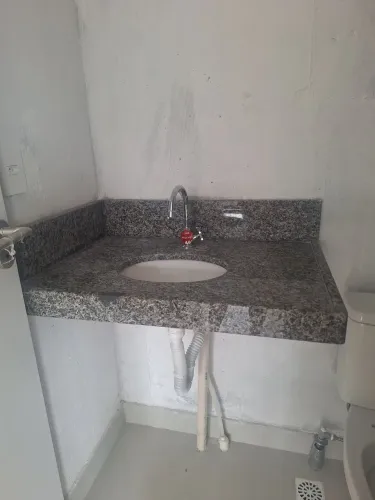 Pedra de granito e cuba para pia de banheiro