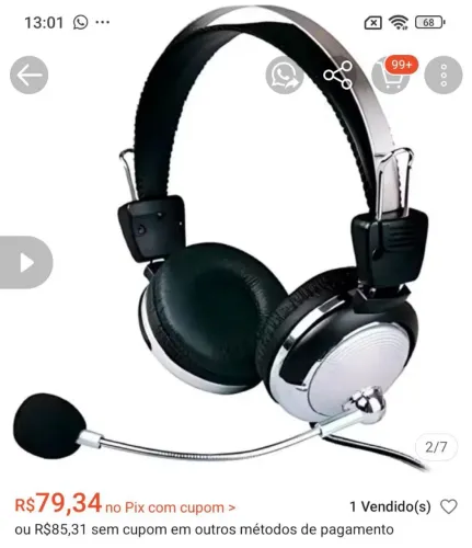 Fone e microfone